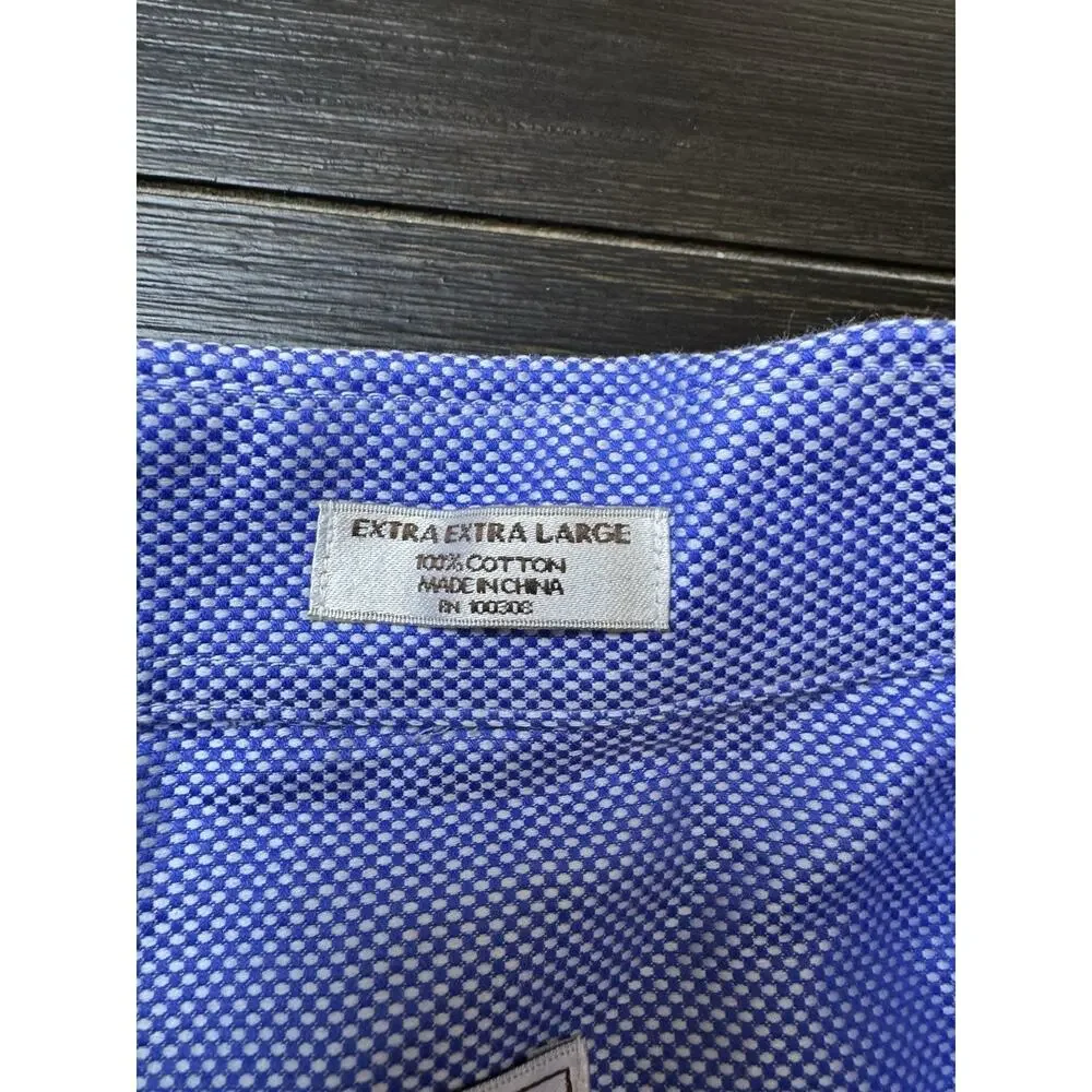 Peter Millar Men’s Blue Easy Care Nanoluxe Button Up Shirt Size 2XL, Preppy - Picture 6 of 6